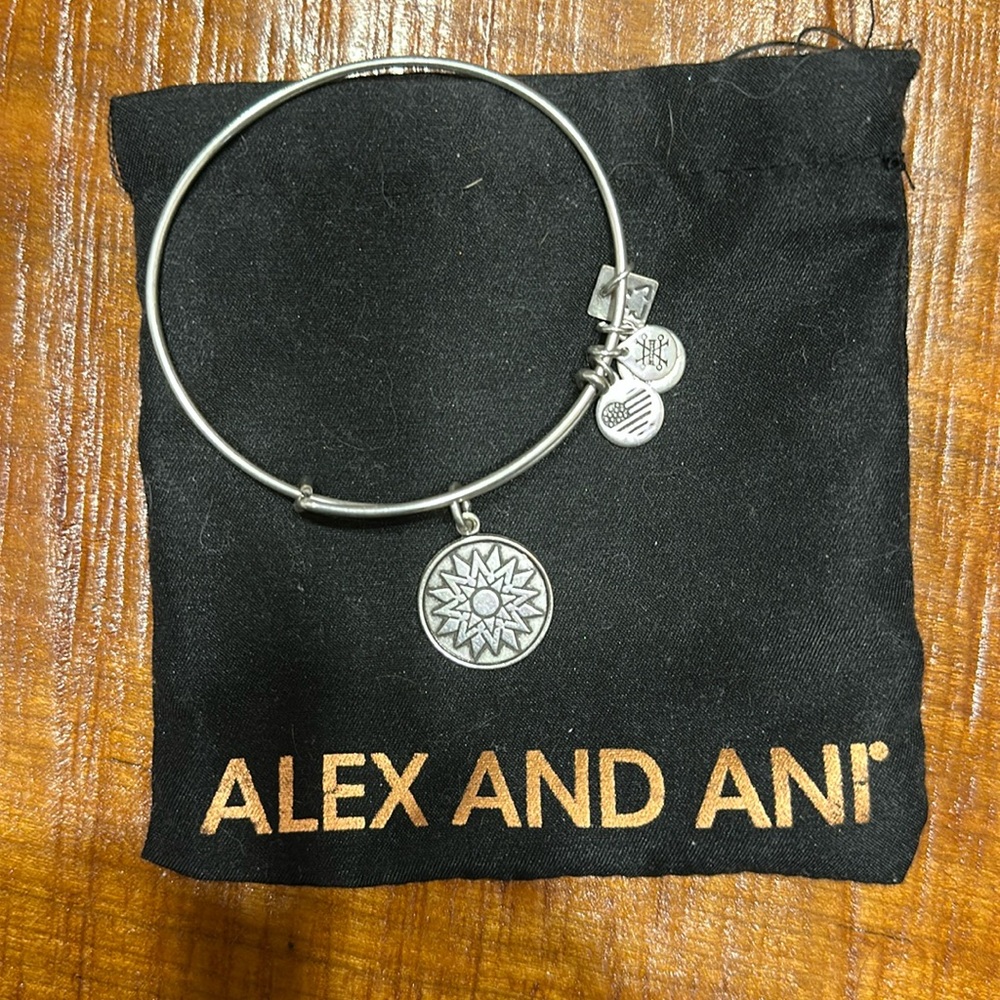 Silver Alex and Ani bangle